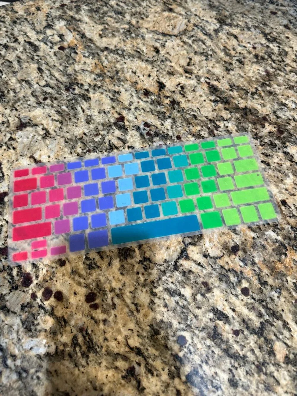 Colorful Rainbow Gradient Silicone Apple Keyboard Cover